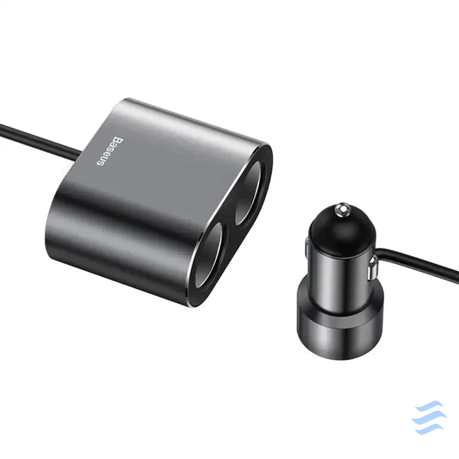 Baseus Lighter socket splitter 2xUSB 3,1A 100W (Black) Car chargers