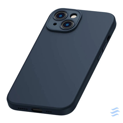 Baseus Liquid Silica Magnetic Case and Tempered Glass set for iPhone 14 Plus (blue) For smartphones