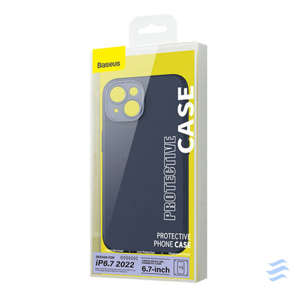 Baseus Liquid Silica Magnetic Case and Tempered Glass set for iPhone 14 Plus (blue) For smartphones