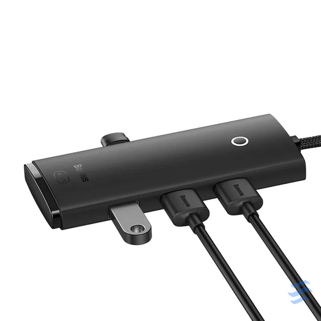 Baseus Lite Series Hub 4in1 USB C to 4x USB 3.0 + USB C 1m (Black) Hubs
