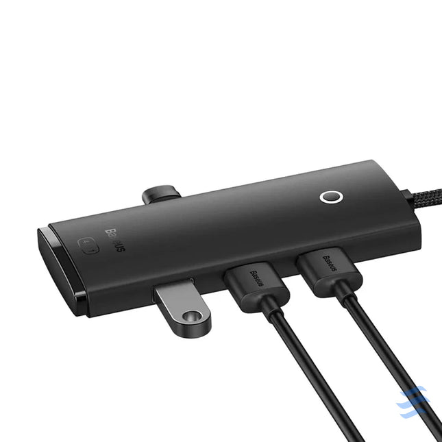 Baseus Lite Series Hub 4in1 USB C to 4x USB 3.0 + USB C 25cm (Black) Hubs