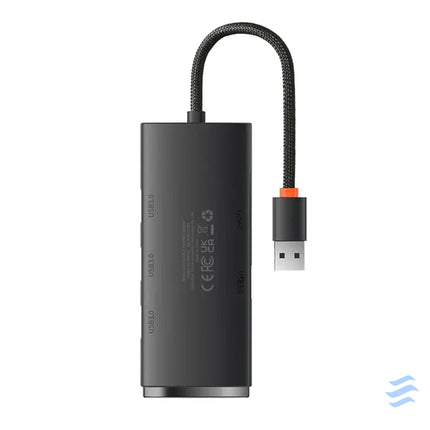 Baseus Lite Series Hub 4in1 USB to 4x USB 3.0 25cm (Black) Hubs