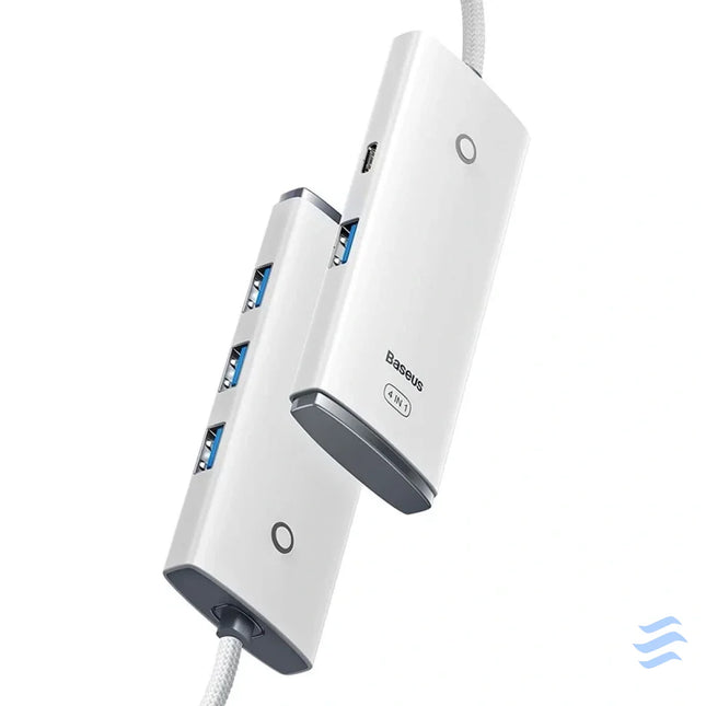 Baseus Lite Series Hub 4in1 USB to 4x USB 3.0 25cm (White) Hubs