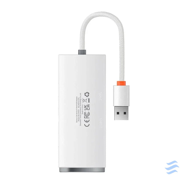 Baseus Lite Series Hub 4in1 USB to 4x USB 3.0 25cm (White) Hubs