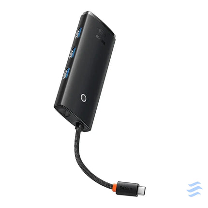 Baseus Lite Series Hub 5w1 USB C to 3x USB 3.0 + USB C + HDMI (black) Hubs