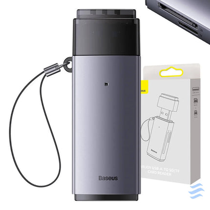 Baseus Lite Series SD/TF memory card reader USB (gray) Card readers