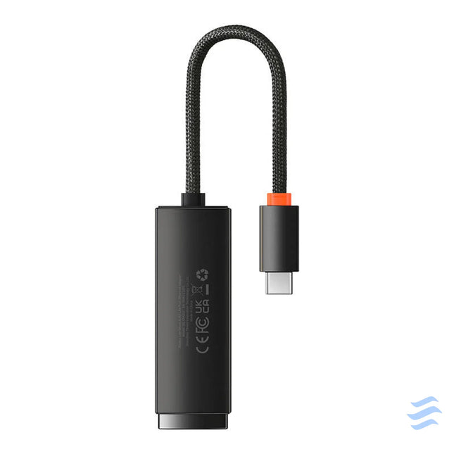 Baseus Lite Series USB C to RJ45 network adapter 100Mbps (black) Adapters connectors and converters