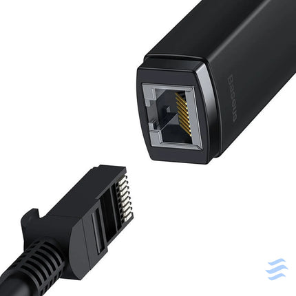 Baseus Lite Series USB to RJ45 network adapter 100Mbps (black) Adapters connectors and converters