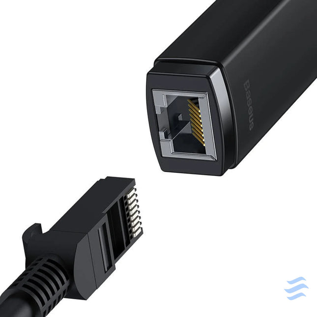 Baseus Lite Series USB to RJ45 network adapter 100Mbps (black) Adapters connectors and converters