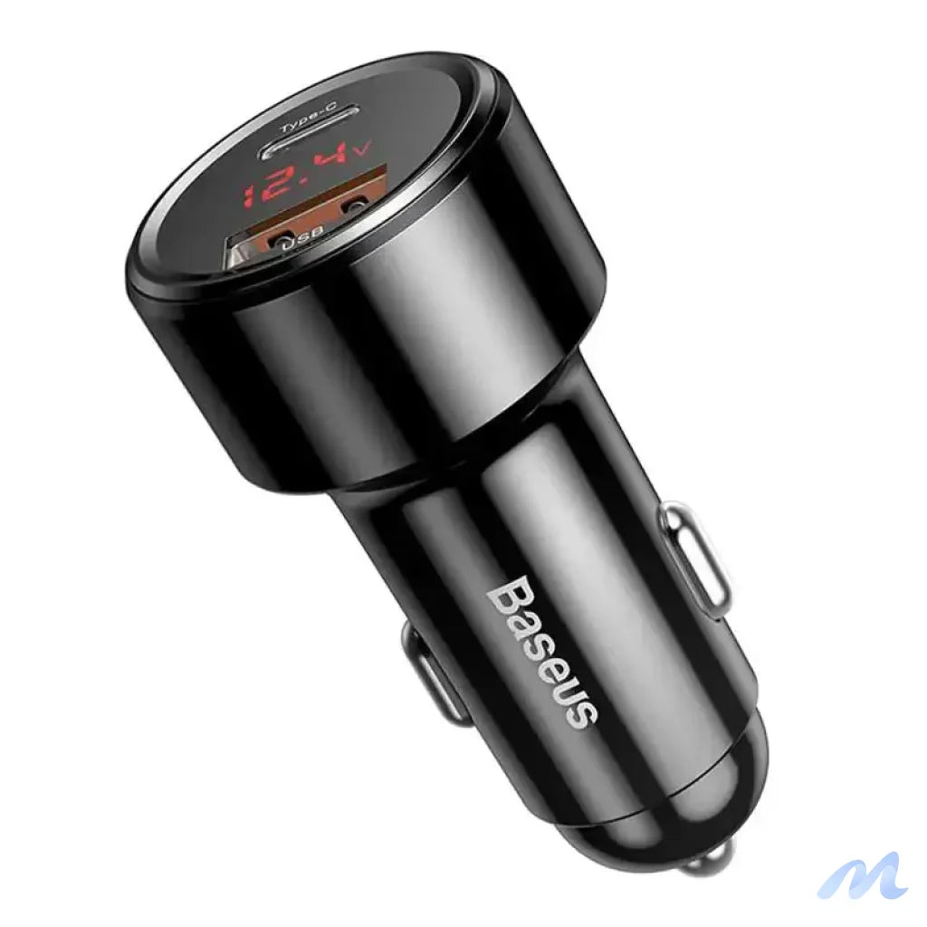 Baseus Magic Car Charger USB + USB-C QC 4.0  PD 45W (black)
