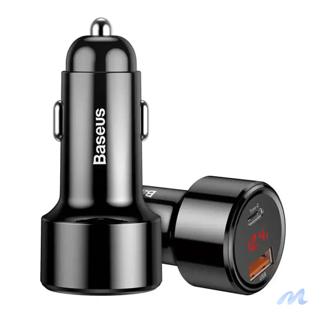 Baseus Magic Car Charger USB + USB-C QC 4.0  PD 45W (black)