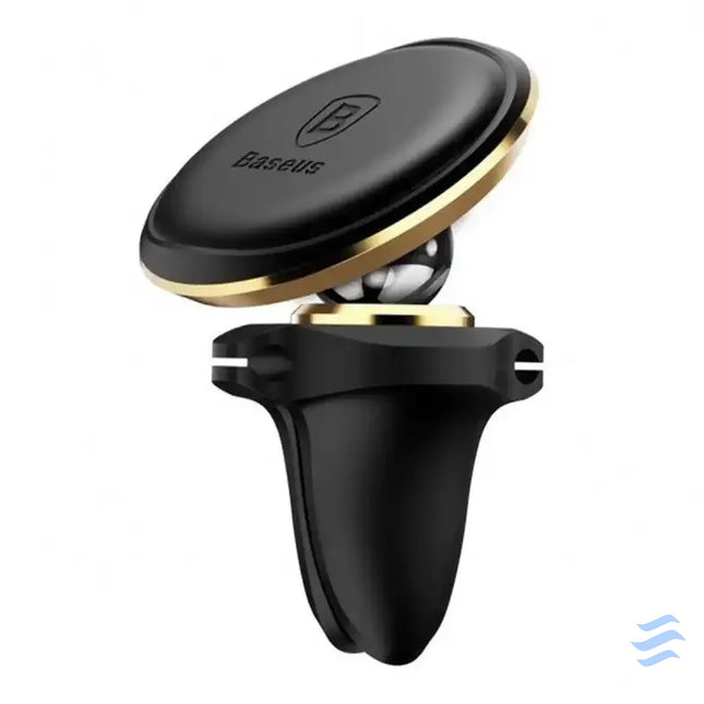 Baseus Magnetic Air Vent Car Mount Holder with cable clip Gold Phone holders