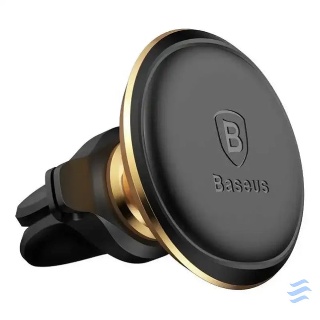 Baseus Magnetic Air Vent Car Mount Holder with cable clip Gold Phone holders