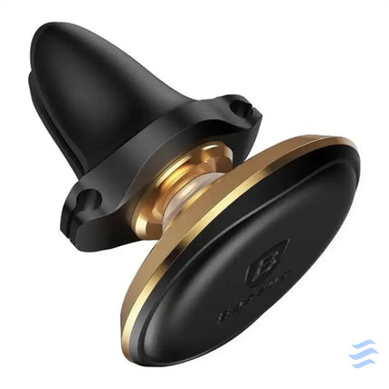 Baseus Magnetic Air Vent Car Mount Holder with cable clip Gold Phone holders