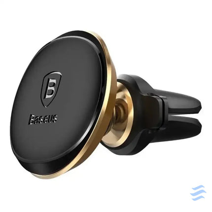 Baseus Magnetic Air Vent Car Mount Holder with cable clip Gold Phone holders