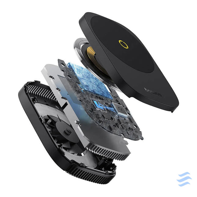 Baseus MagPro II Ultra Thin Phone Cooler with charger (black) Bases and stands