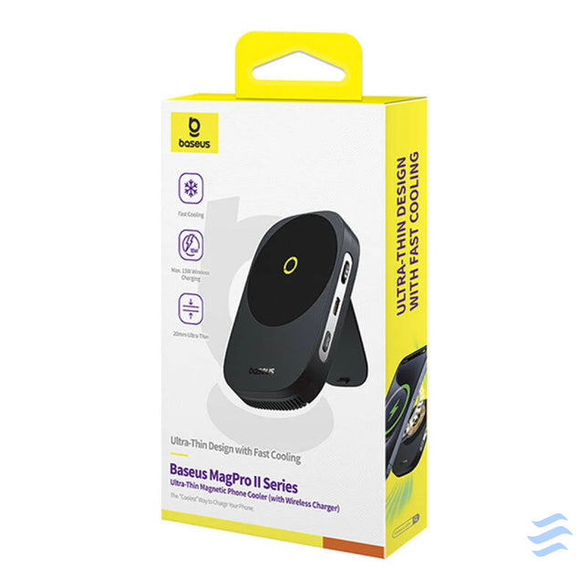 Baseus MagPro II Ultra Thin Phone Cooler with charger (black) Bases and stands