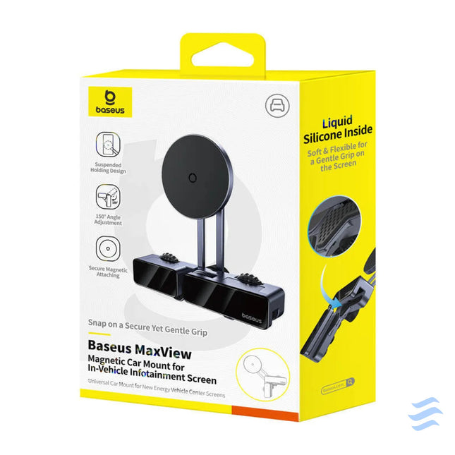 Baseus MaxView magnetic car screen holder (gray) Phone holders