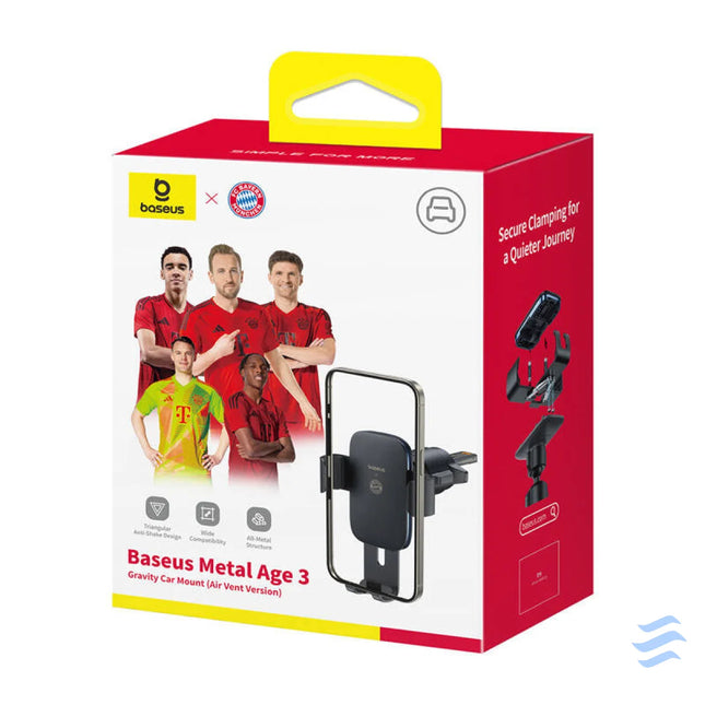 Baseus Metal Age 3 Car Holder (black) Bayern Edition Phone holders
