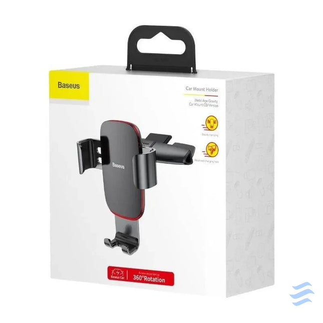 Baseus Metal Age Gravitational Holder for CD slot (Black) Phone holders