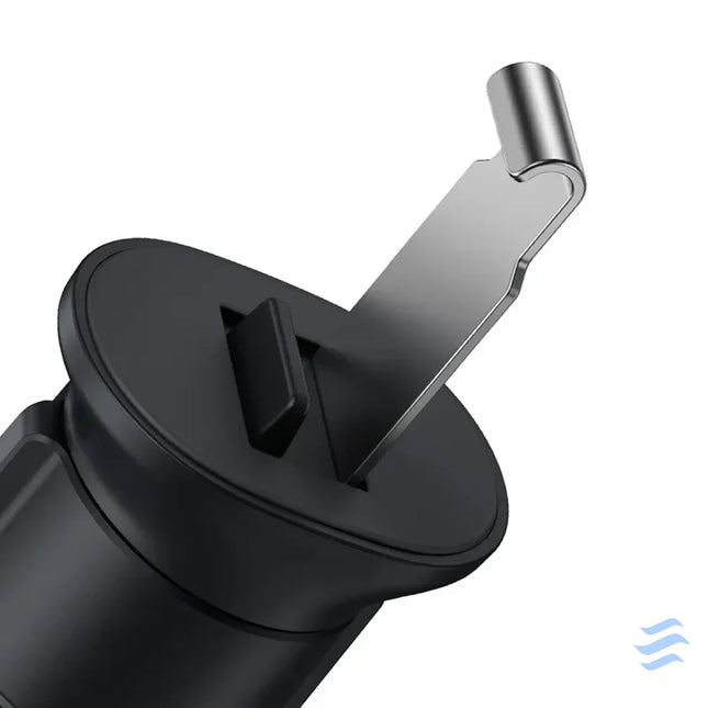 Baseus Metal Age II gravitational grip on the car grid black Phone holders
