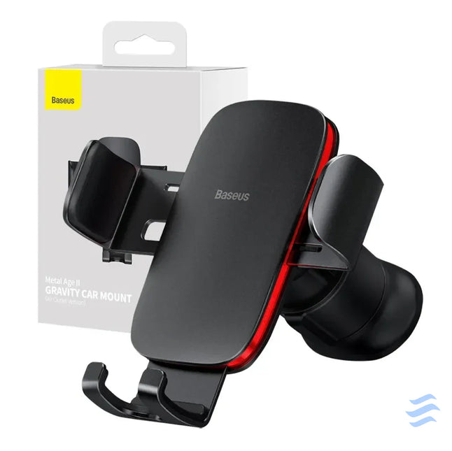 Baseus Metal Age II gravitational grip on the car grid black Phone holders