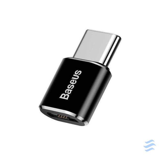 Baseus Micro USB to USB Type C adapter black Adapters connectors and converters