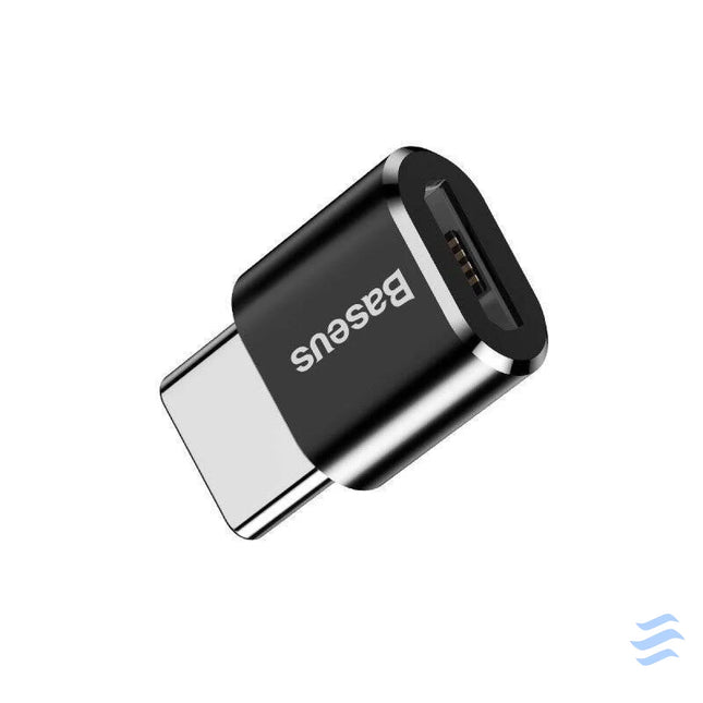 Baseus Micro USB to USB Type C adapter black Adapters connectors and converters