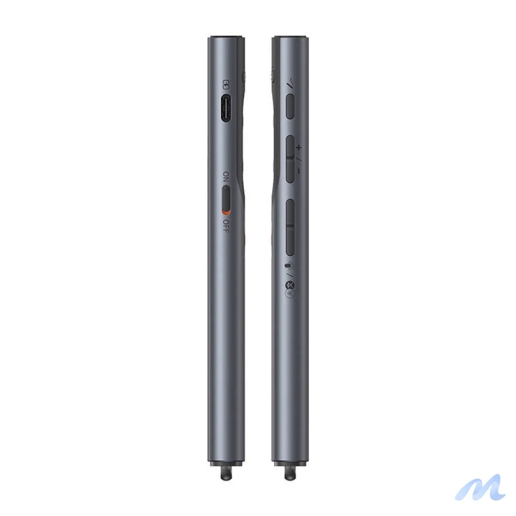 Baseus Orange Dot Multifunctional remote control for presentation, with a red laser pointer - gray