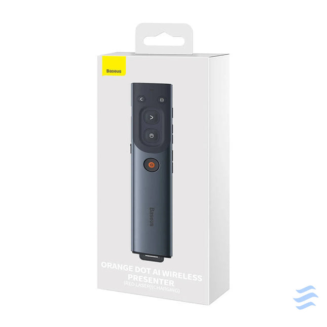 Baseus Orange Dot Multifunctional remote control for presentation with a red laser pointer gray Laser pointers