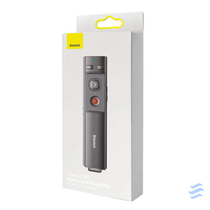 Baseus Orange Dot Multifunctionale remote control for presentation with a green laser pointer gray Laser pointers