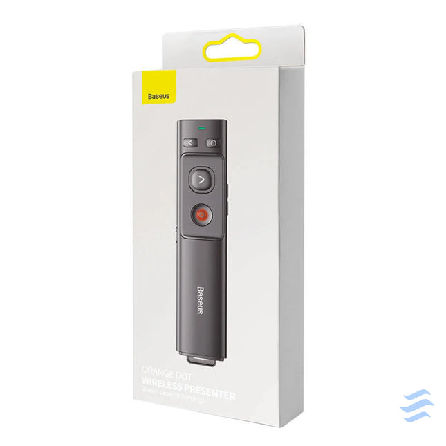 Baseus Orange Dot Multifunctionale remote control for presentation with a green laser pointer gray Laser pointers
