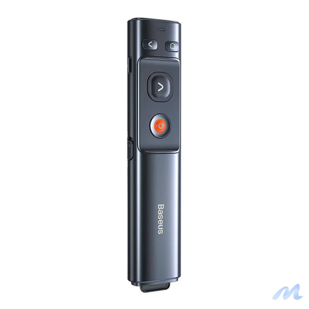 Baseus Orange Dot Multifunctionale remote control for presentation, with a green laser pointer - gray