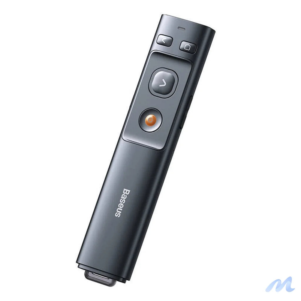Baseus Orange Dot Multifunctionale remote control for presentation, with a laser pointer - gray
