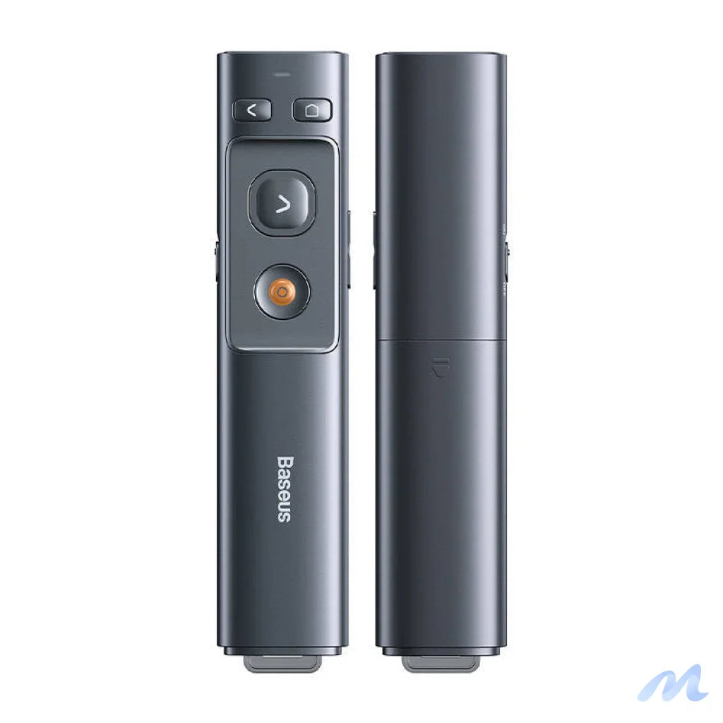 Baseus Orange Dot Multifunctionale remote control for presentation, with a laser pointer - gray