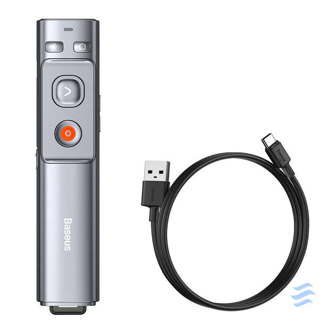 Baseus Orange Dot Multifunctionale remote control for presentation with a laser pointer gray Laser pointers
