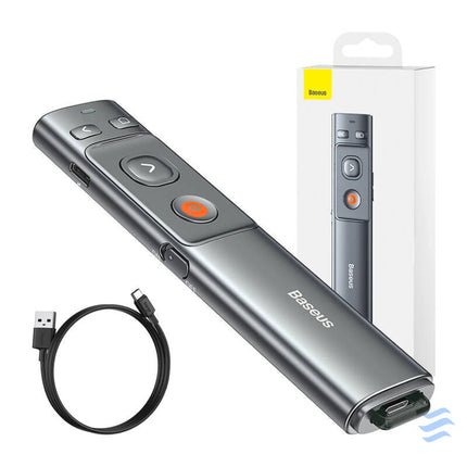 Baseus Orange Dot Multifunctionale remote control for presentation with a laser pointer gray Laser pointers