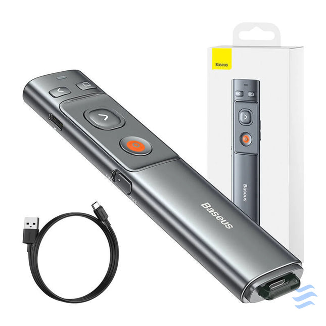 Baseus Orange Dot Multifunctionale remote control for presentation with a laser pointer gray Laser pointers