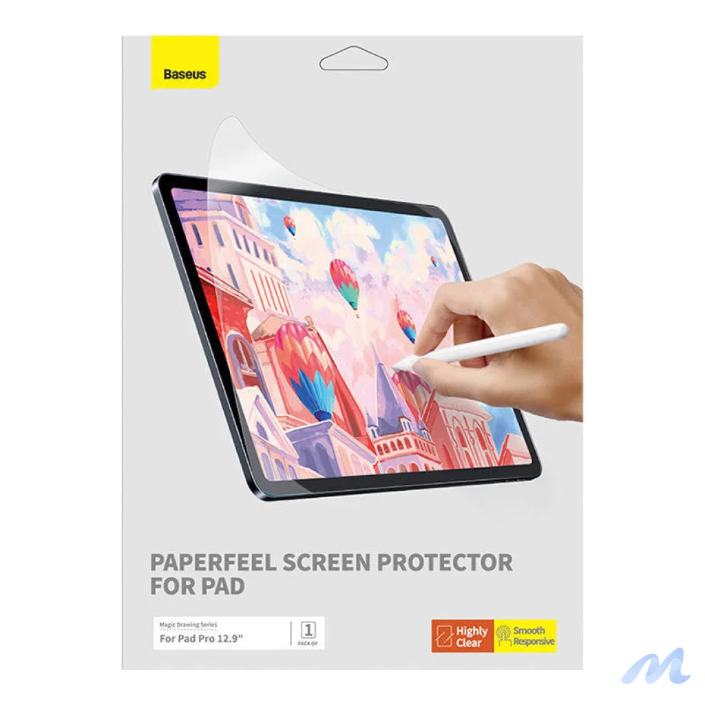 Baseus Paperfeel film For Pad Pro (2018/2020/2021/2022) 12.9″, Clear