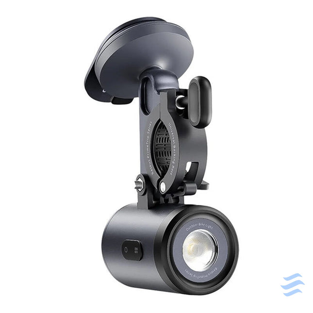 Baseus PrimeTrip 2 in 1 bike mount phone holder + flashlight (black) Mounts