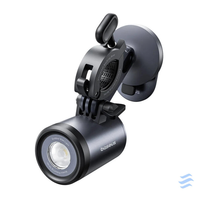 Baseus PrimeTrip 2 in 1 bike mount phone holder + flashlight (black) Mounts