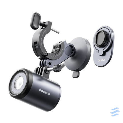 Baseus PrimeTrip 2 in 1 bike mount phone holder + flashlight (black) Mounts