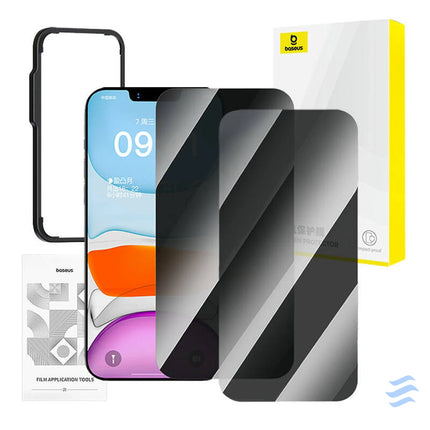 Baseus privacy tempered glass Superior for iP 11Pro/X/XS + 2x cleaning kit i EasyStick For smartphones