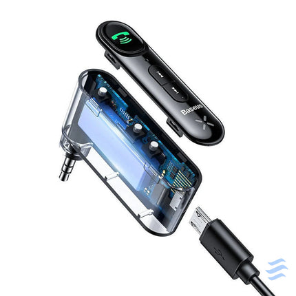 Baseus Qiyin AUX Car Bluetooth Receiver Black Bluetooth adapters
