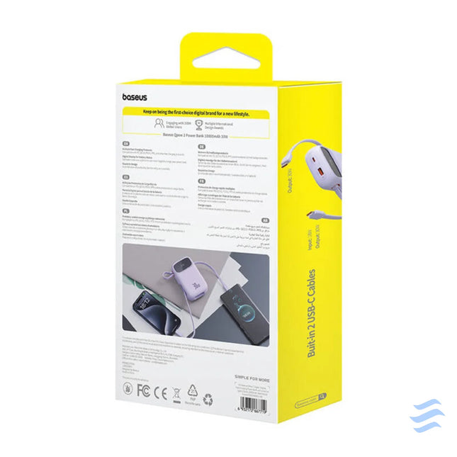 Baseus QPow 2 10000mAh 30W 2xUSB C powerbank (purple) Powerbanks