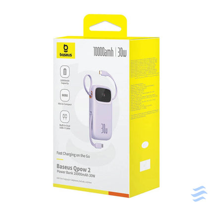 Baseus QPow 2 10000mAh 30W 2xUSB C powerbank (purple) Powerbanks