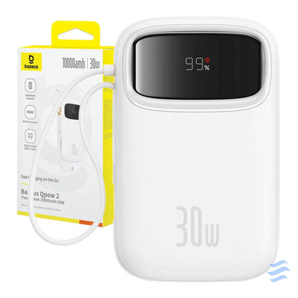 Baseus QPow 2 10000mAh 30W powerbank (white) Powerbanks