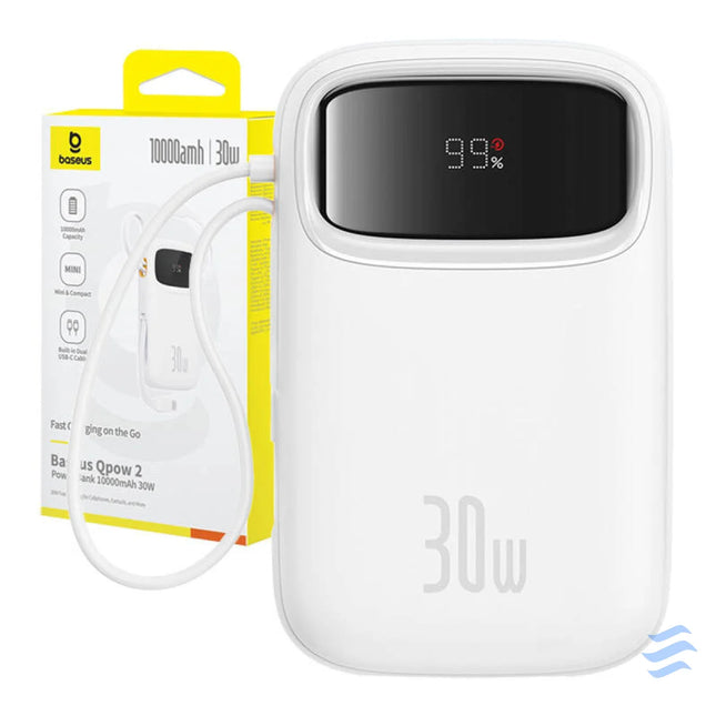 Baseus QPow 2 10000mAh 30W powerbank (white) Powerbanks