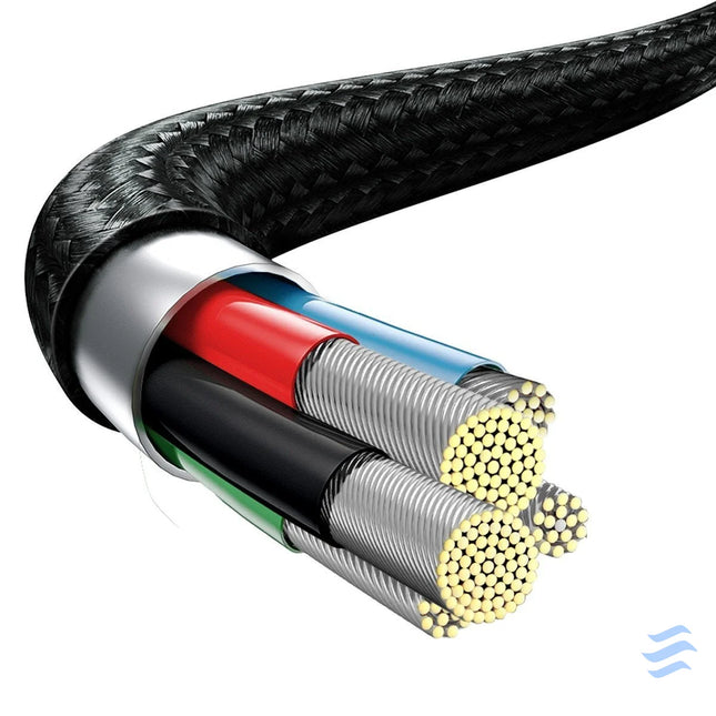 Baseus Rapid Series 3 in 1 cable USB C For M + L + T 20W 1.5m Black Combo Cables