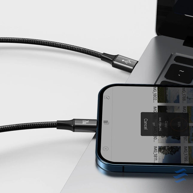 Baseus Rapid Series 3 in 1 cable USB C For M + L + T 20W 1.5m Black Combo Cables